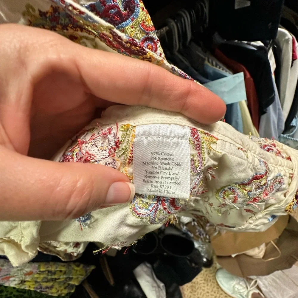 Johnny Was Women's Floral Embroidered Trench Coat - Picture 5 of 5